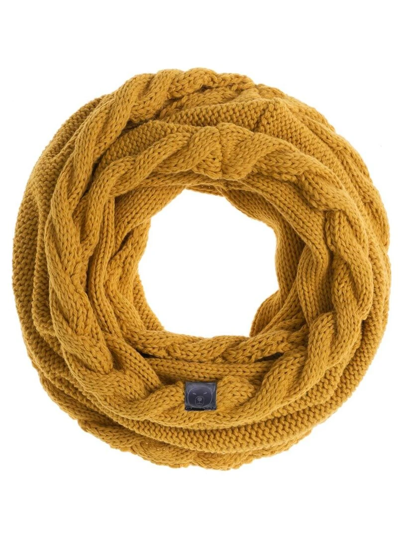 Ensemble Snood Bonnet Moyna   Made in UE   Jaune moutarde