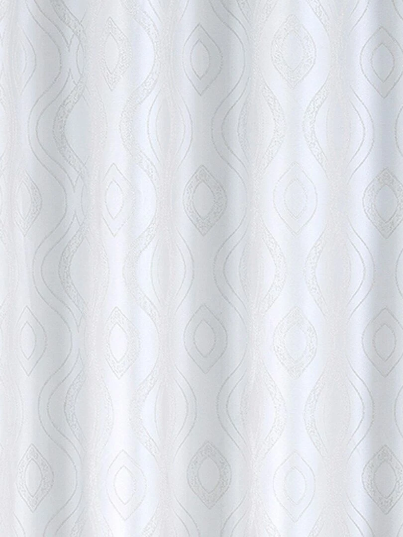 Paire de rideaux obscurcissant à motifs   Blanc