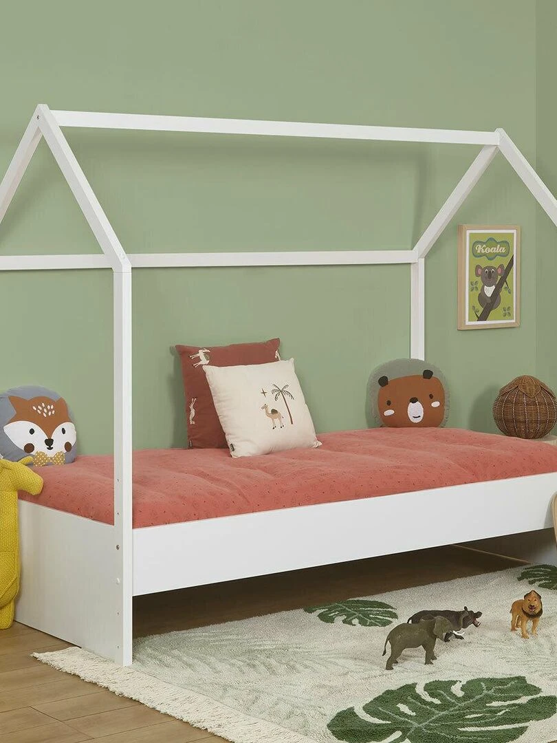 Lit cabane Pika   AKITEN RETAIL   Blanc Blanc