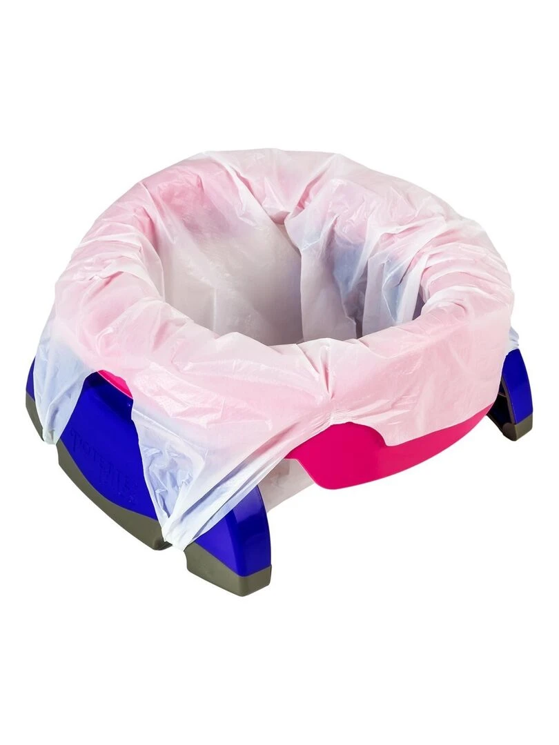 Pot nomade 2 en 1 réducteur de WC    Rose clair