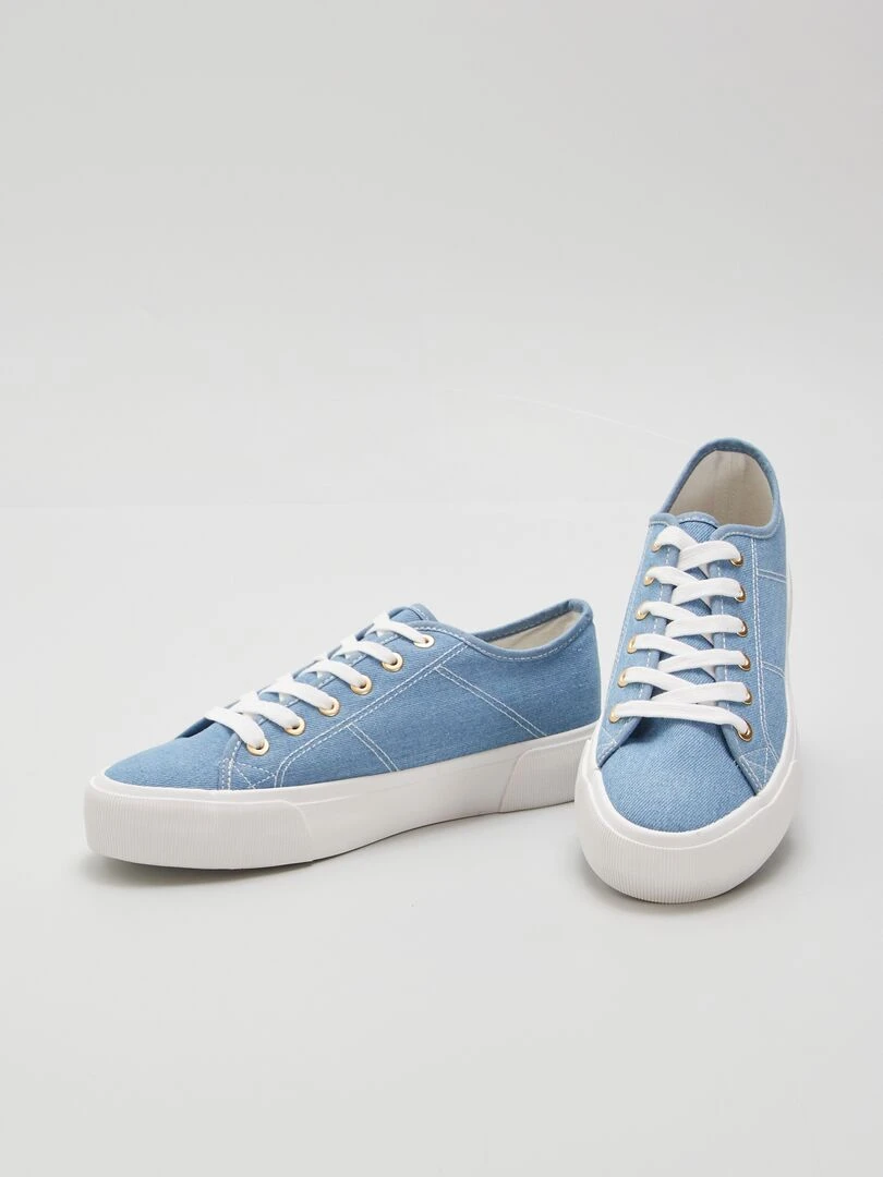 Baskets basses en denim   Denim