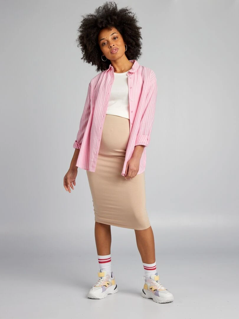 Chemise à rayures de maternité ROSE
