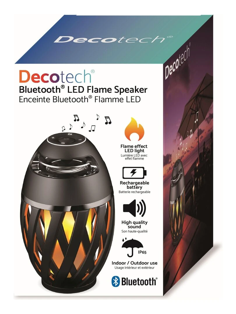 Enceinte Bluetooth® Design Flamme Technologie Led   N/A