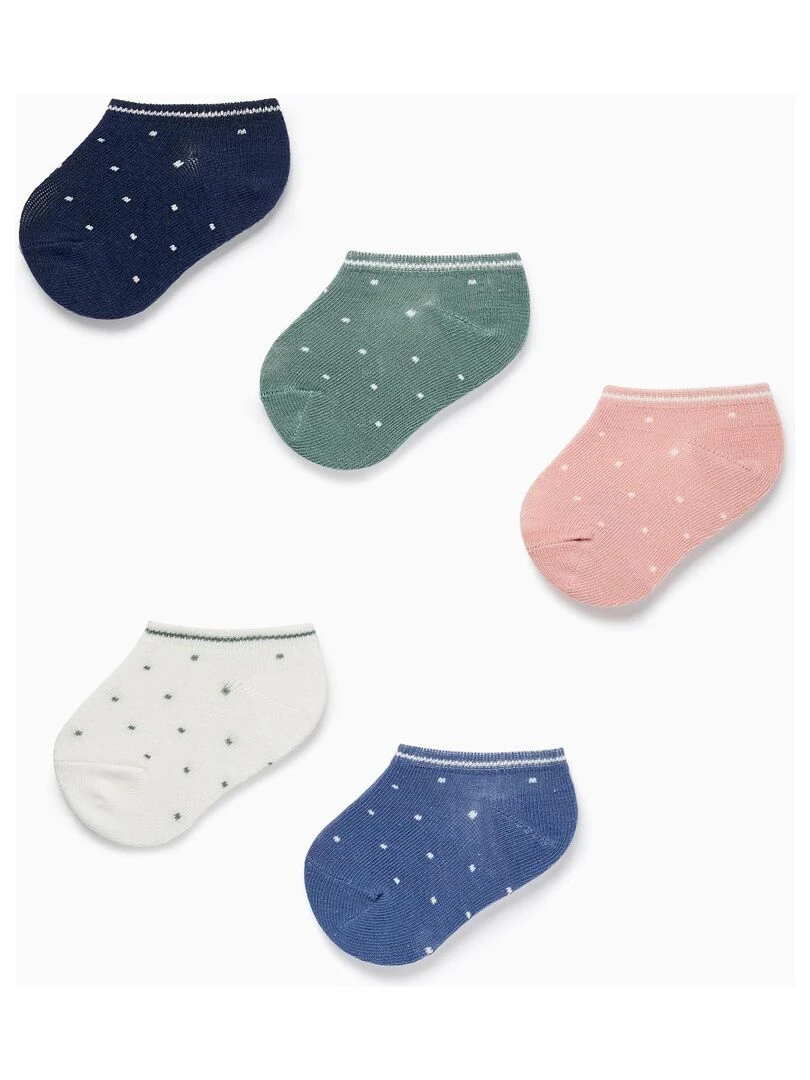 Lot 5 Paires de Chaussettes Bebé Fille ESSENTIALS LINE Multicolore