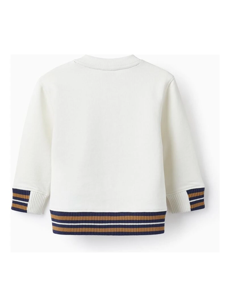 Pull en coton pour bébé garçon 'Books and Dream'   LITERATURE CLUB   Blanc