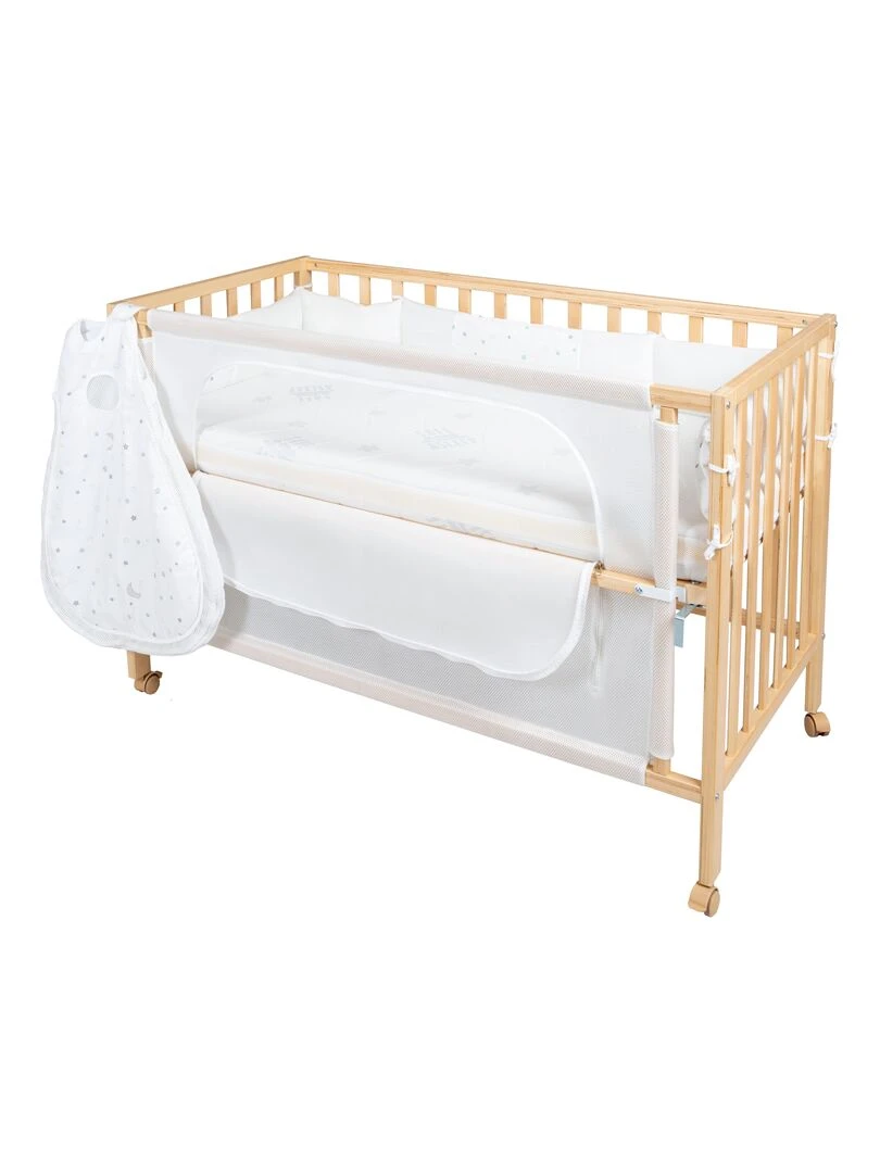 ROBA Lit cododo "safe asleep®"60 x 120 cm + équipement "Sternenzauber" Marron