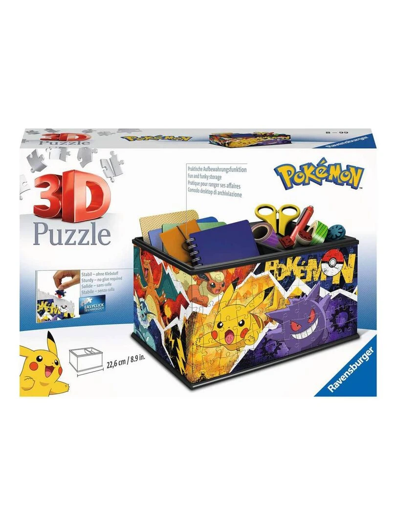 Puzzle 3D 216 pièces : Boite de rangement Pokémon N/A