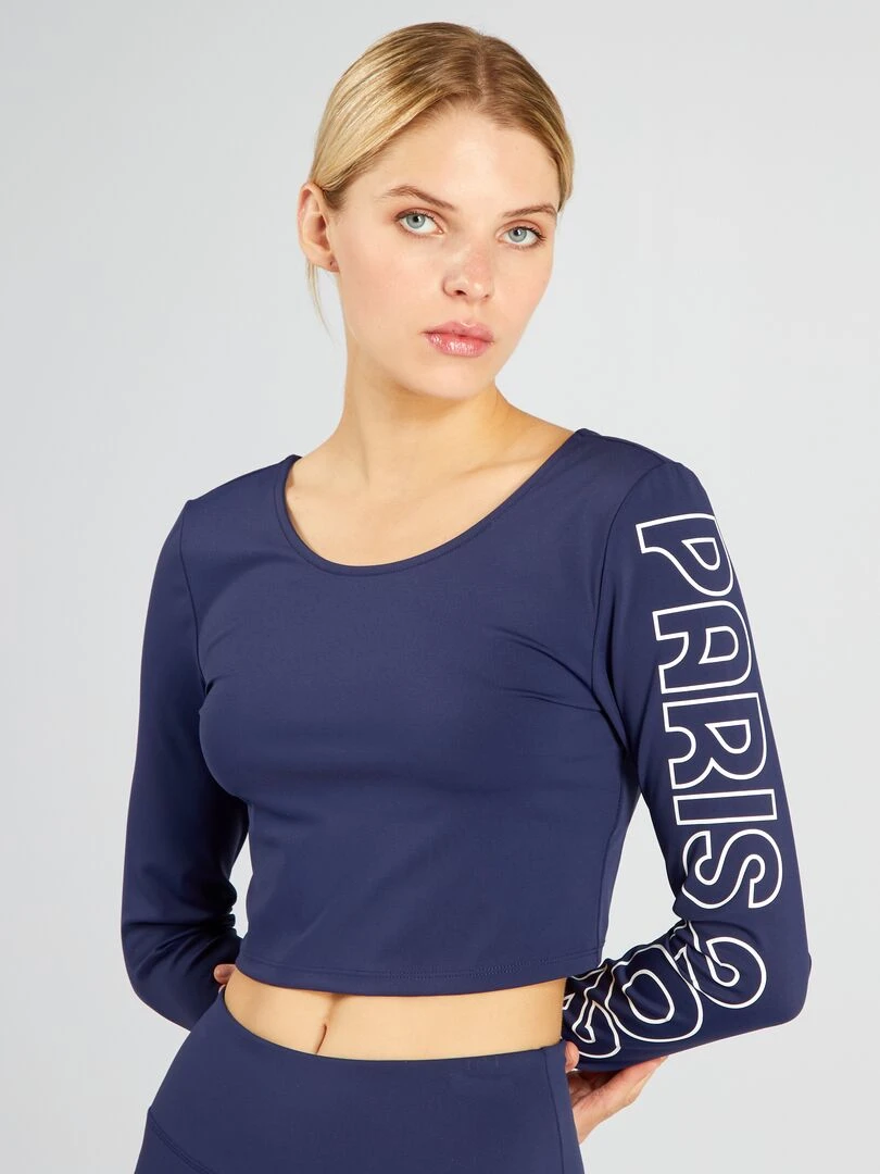 T shirt de sport   Paris 2024   Bleu
