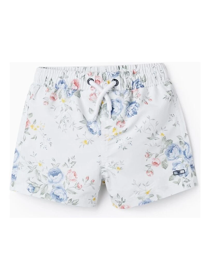 Short De Bain Avec Fleurs UPF 80 Pour Bébé Garçon 'You&Me' BROTHERS&SISTERS Beige clair