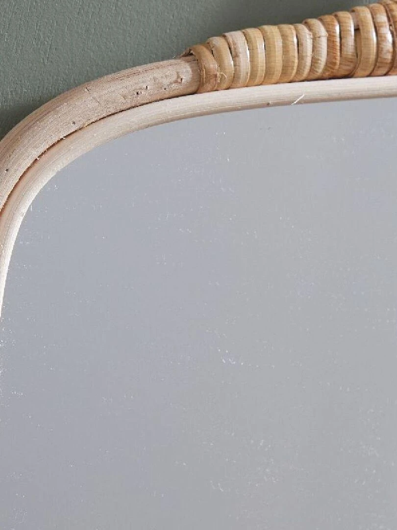 Miroir carré en bois MATISSE Beige