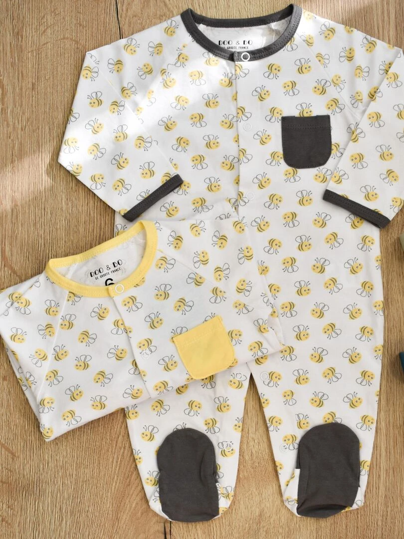 Pyjama Jersey 'demain''doo&bo' Jaune