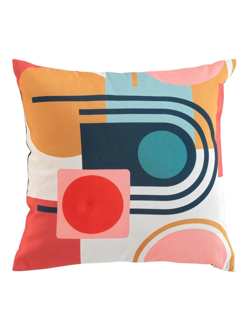 Coussin à formes géométriques Multicolore