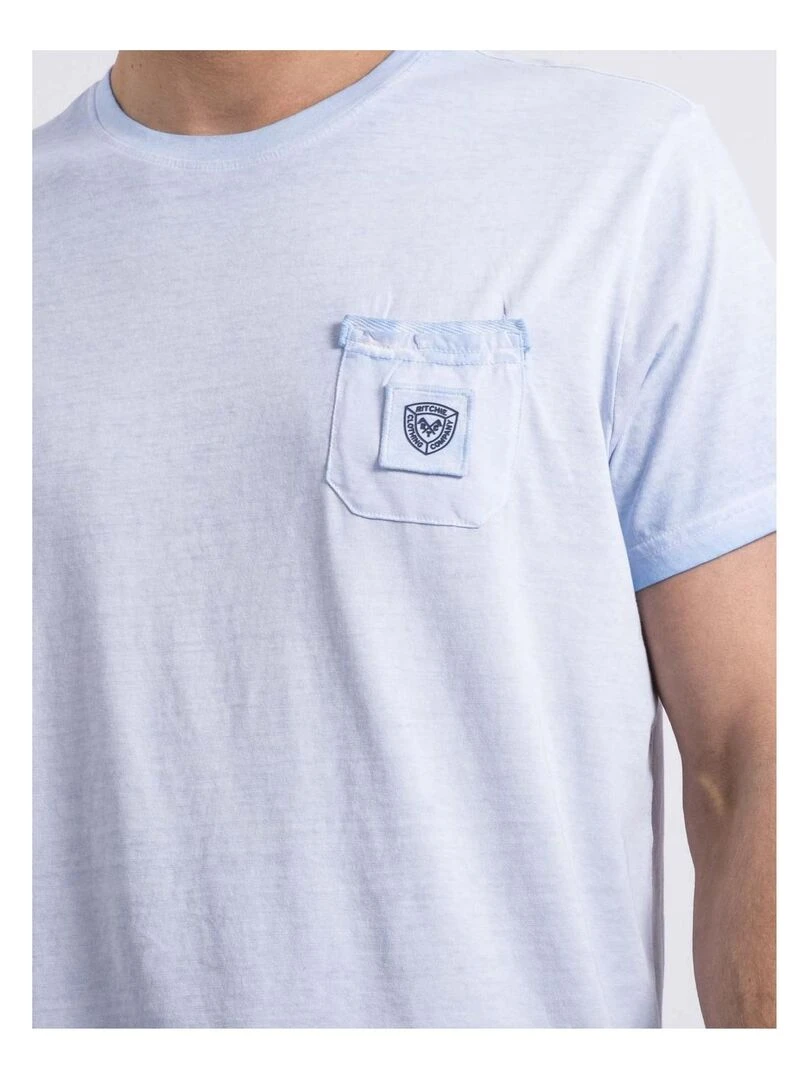 T shirt col rond NIRAVELO   Bleu ciel