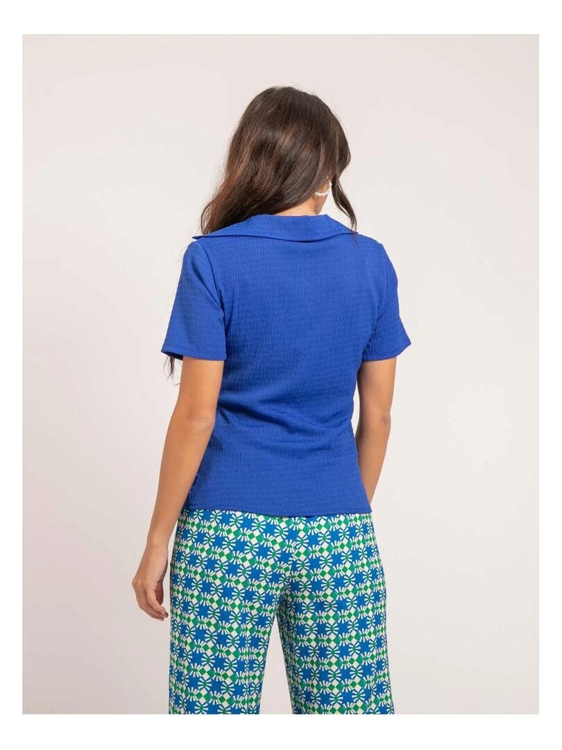 Chemise manches courtes ORLA Bleu