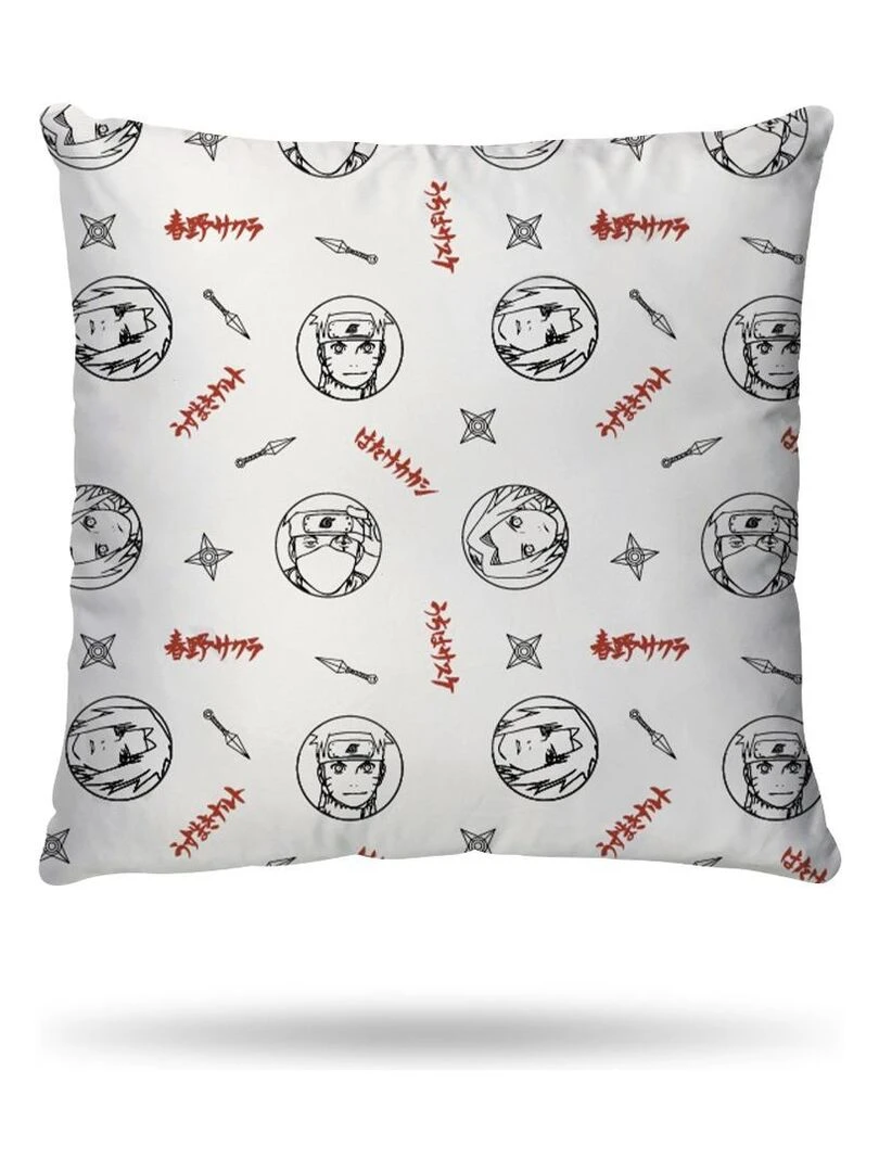 Housse de couette Naruto Shippuden Equipe Sept 140x200 cm   100% Coton   Ecru