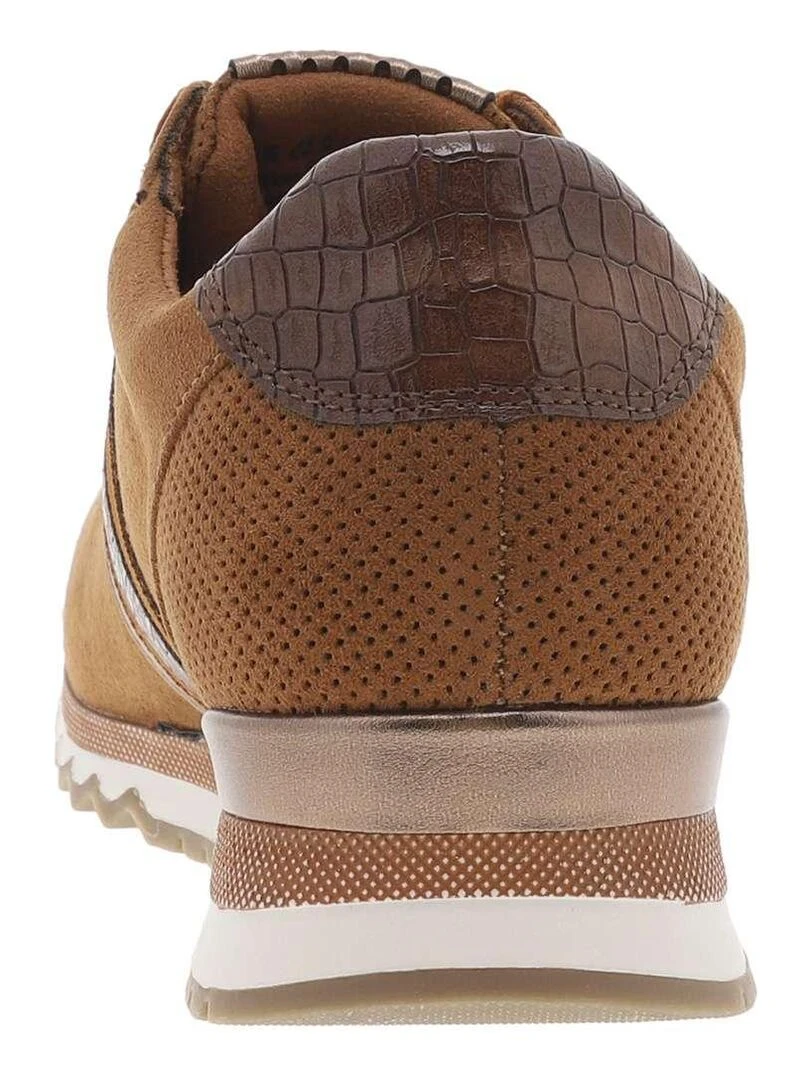 MARCO TOZZI   Baskets basses semelle compensée   Marron