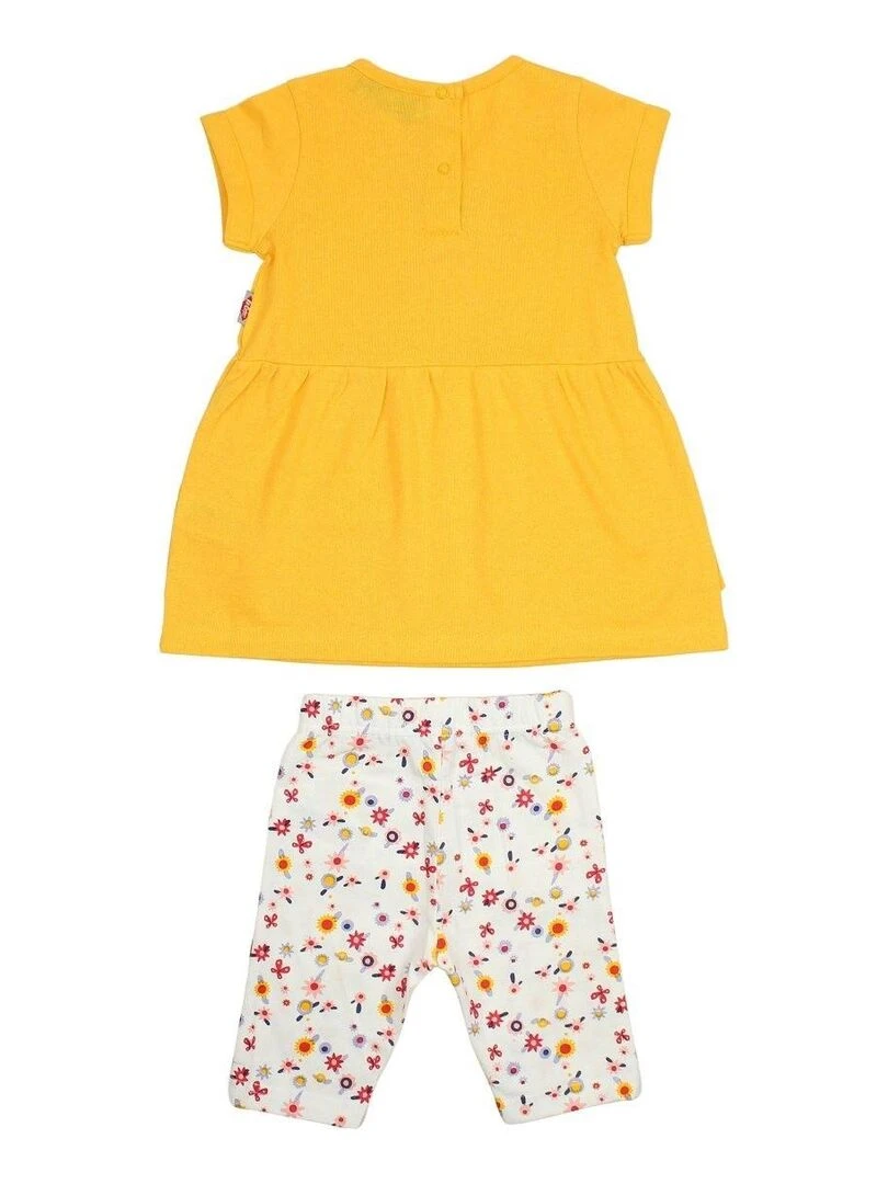 Lee Cooper   Ensemble ​​Tunique legging bébé fille Imprimé Lee Cooper   Jaune