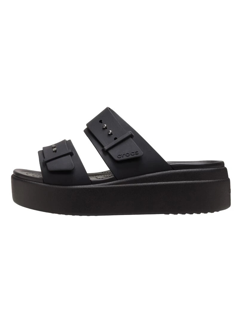 Sandales à Enfiler Crocs Brooklyn Buckle Noir