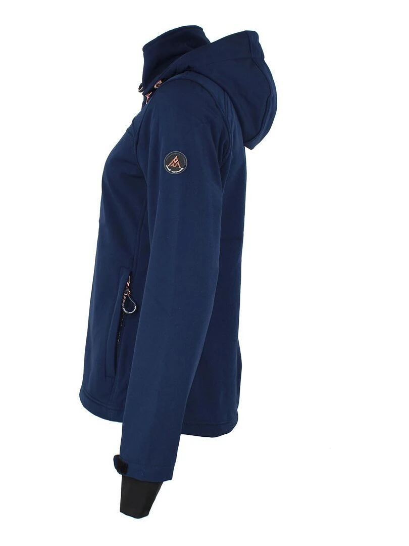 Blouson softshell femme AFORI   PEAK MOUNTAIN   Bleu marine