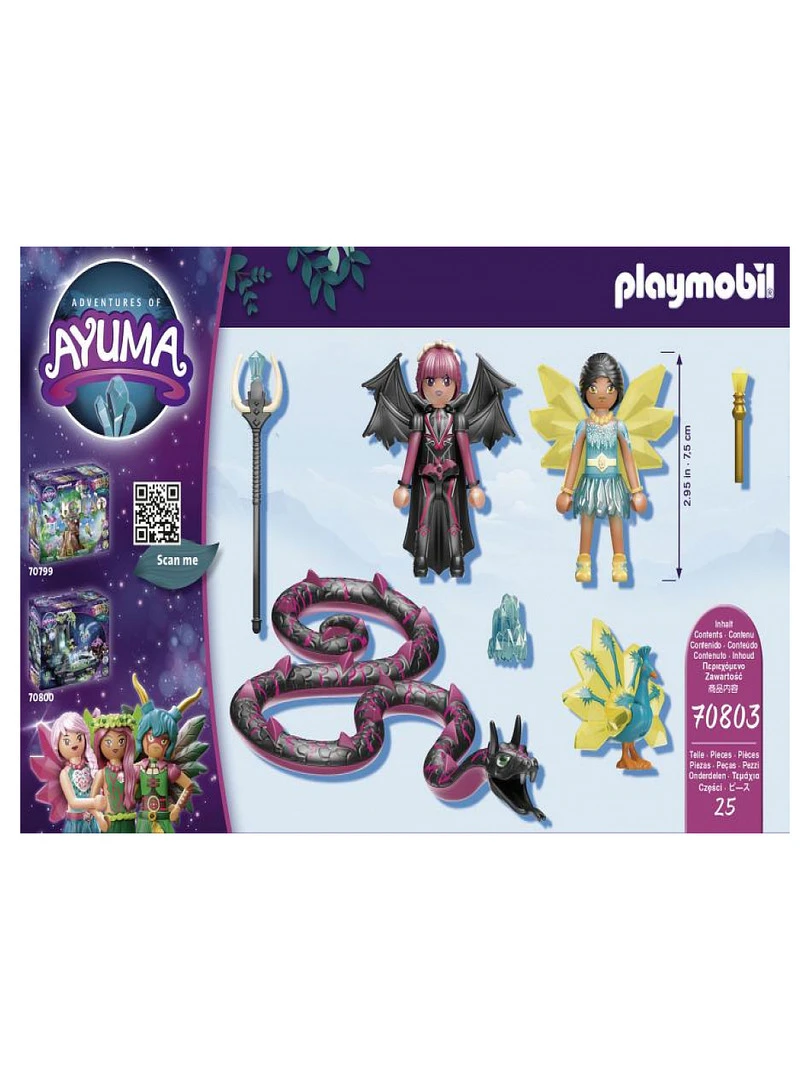 70803 'playmobil' Crystal Fairy Et Bat Fairy Avec Animaux   N/A