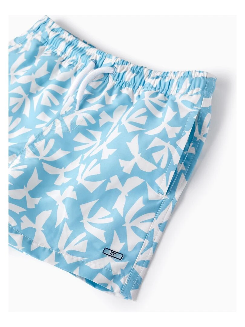 Short de Bain à Motif pour Garçon  PICASSO   Bleu clair