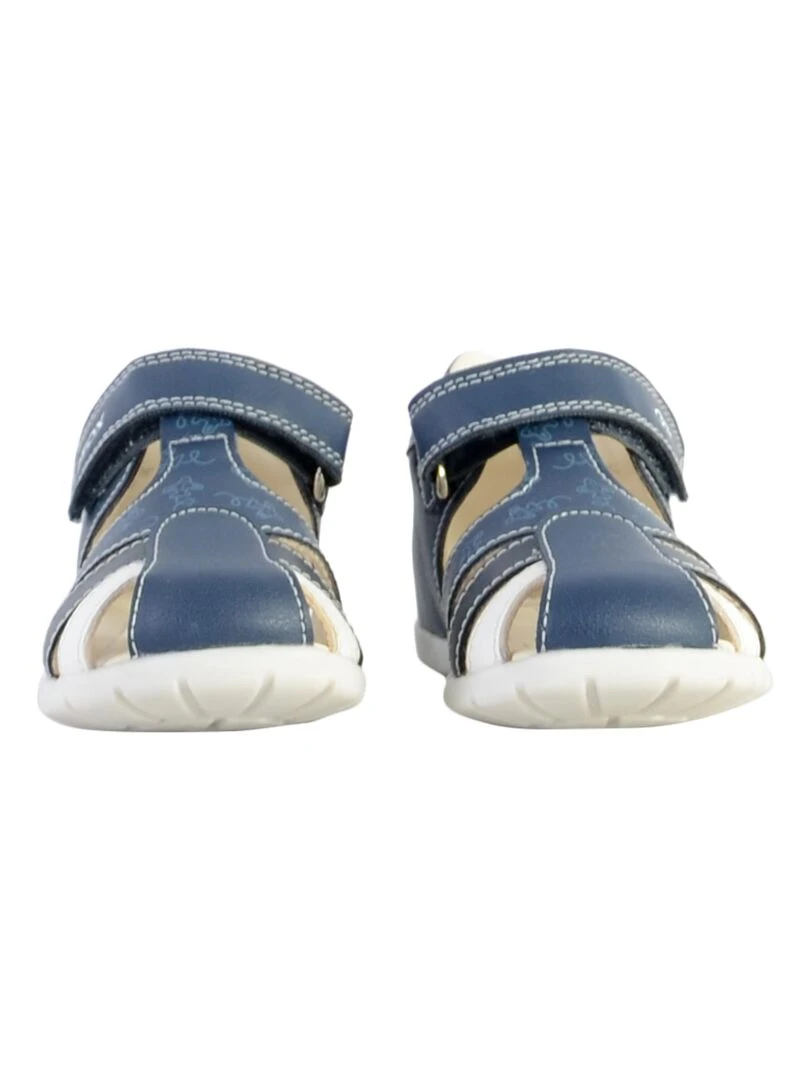 Sandale Cuir Enfant Geox Elthan   Bleu marine
