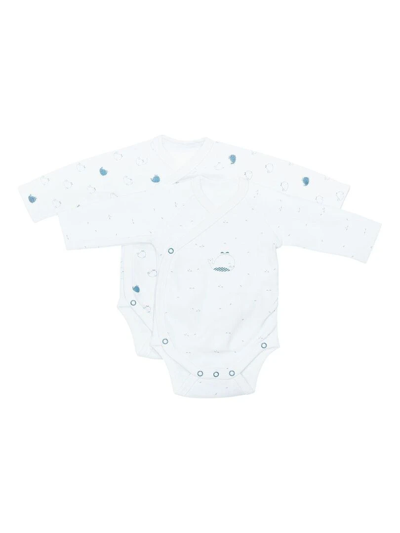 Bodies bébé à manches longues SAUTHON Blanc