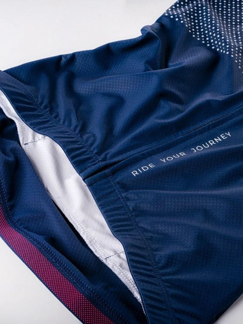 Radvik   Maillot de cyclisme ECHO   Bleu Blanc