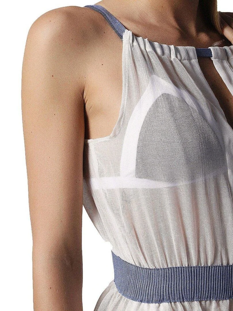Robe longue de plage semi transparente Deas   Beige clair