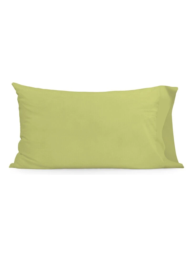 Taie d'oreiller Basic "Happyfriday"   Vert olive