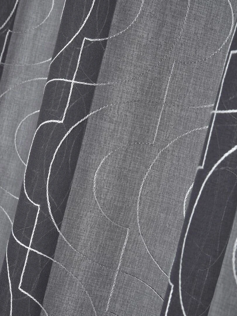 Voilage à œillets 140x260 cm Lenny anthracite   Gris