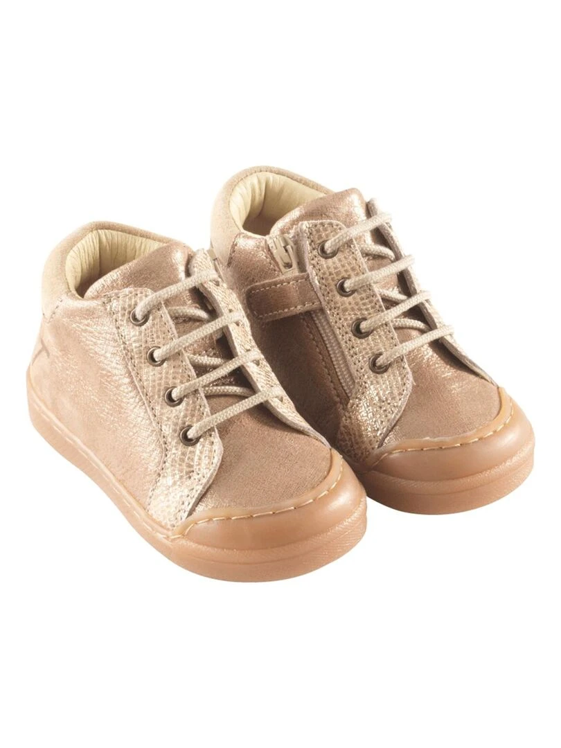 Baskets cuir Lacy Beige
