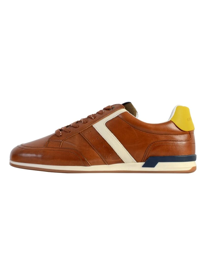 Basket Cuir Redskins Dinamo Marron