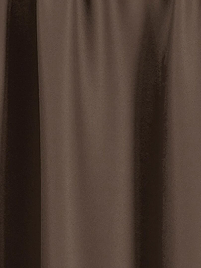 Rideau occultant uni coloré   Marron chocolat