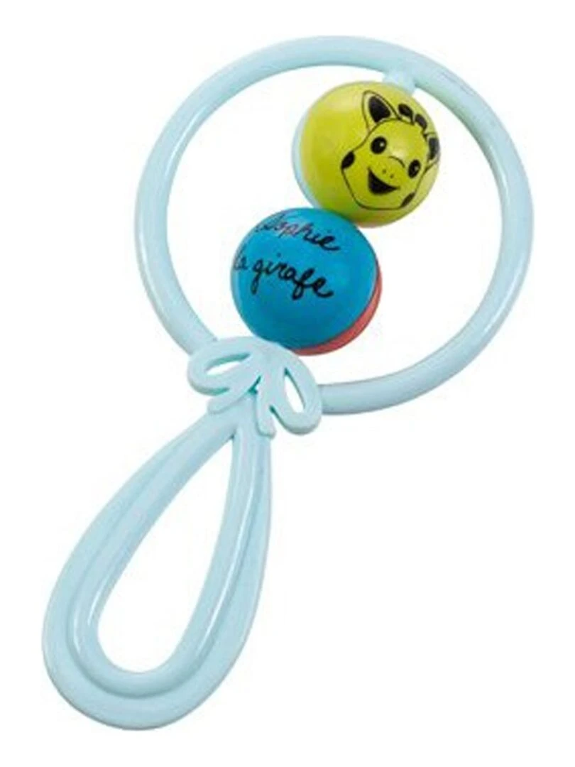 Hochet Sophie la Girafe avec 2 boules : Bleu N/A