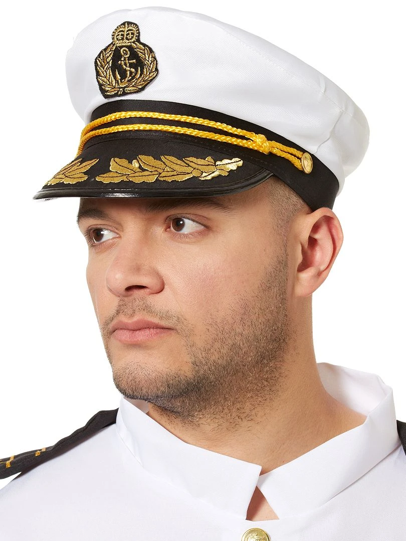 Casquette de capitaine blanc