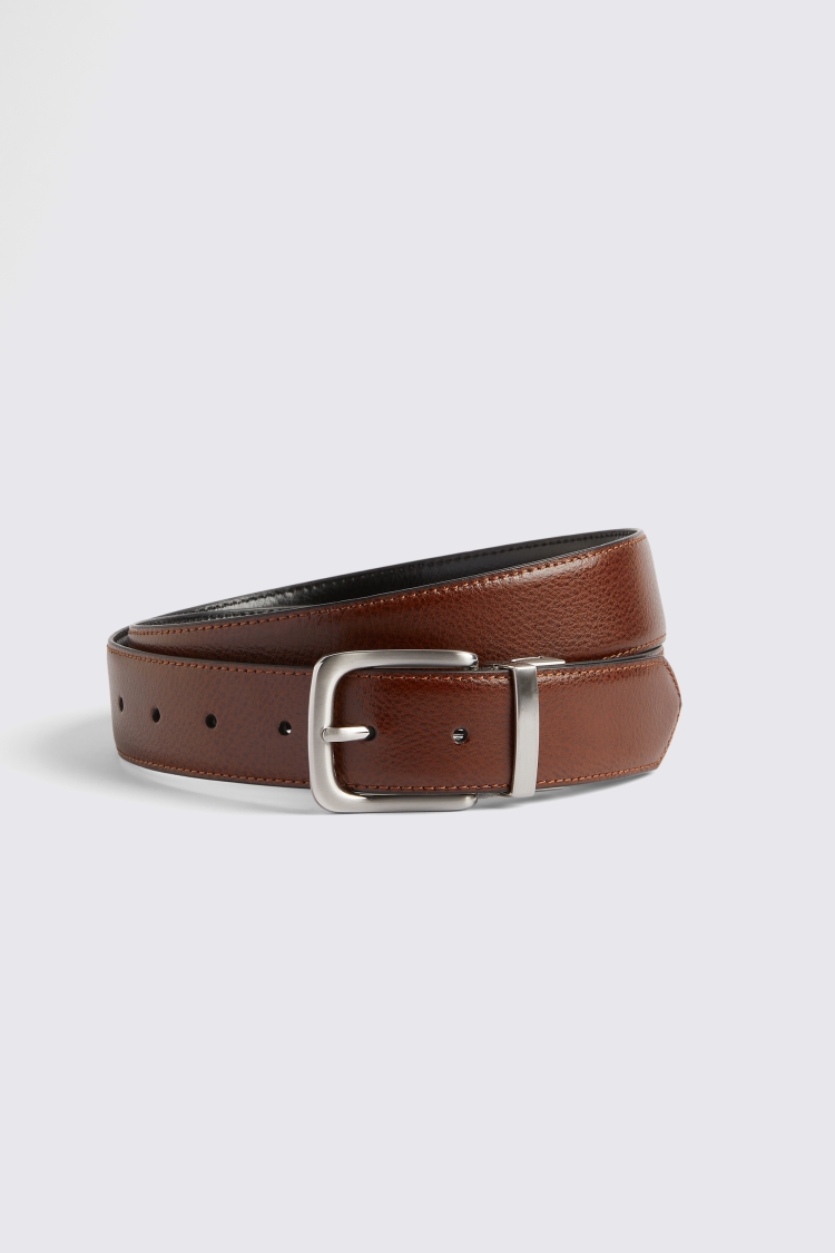 Causal Black & Brown Reversible Belt Buy Online at Moss