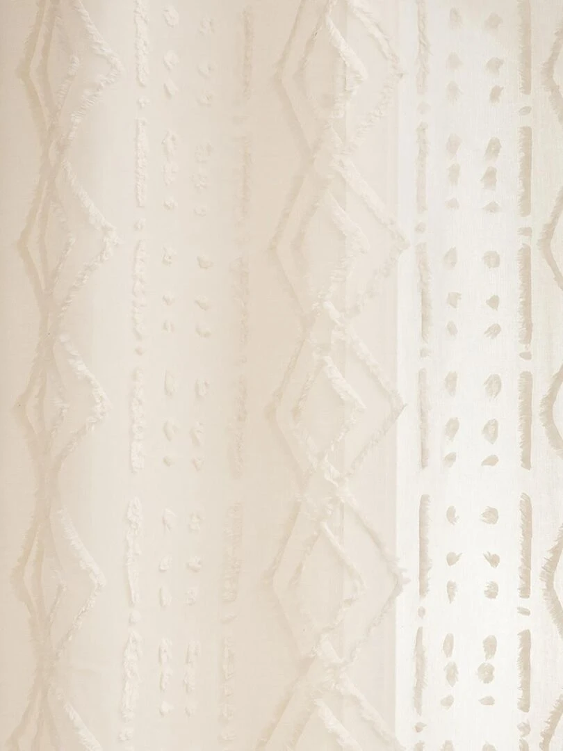 Voilage épuré à jacquard   Beige