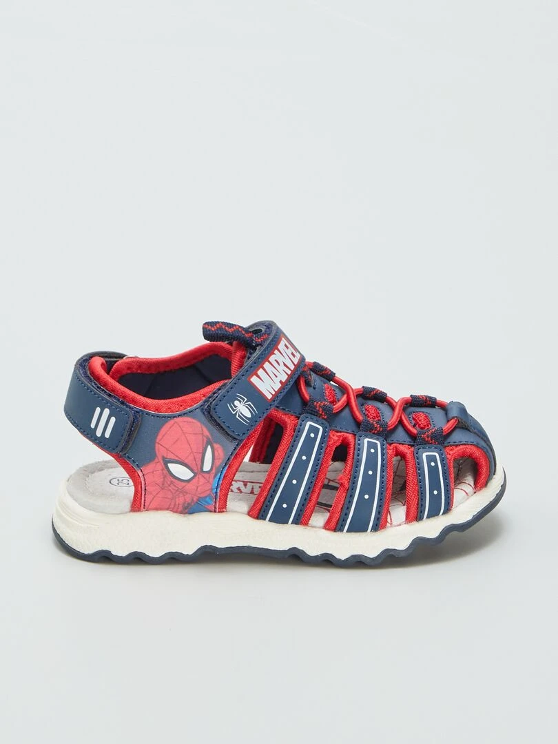 Sandales de sport fermées 'Spider man' bleu