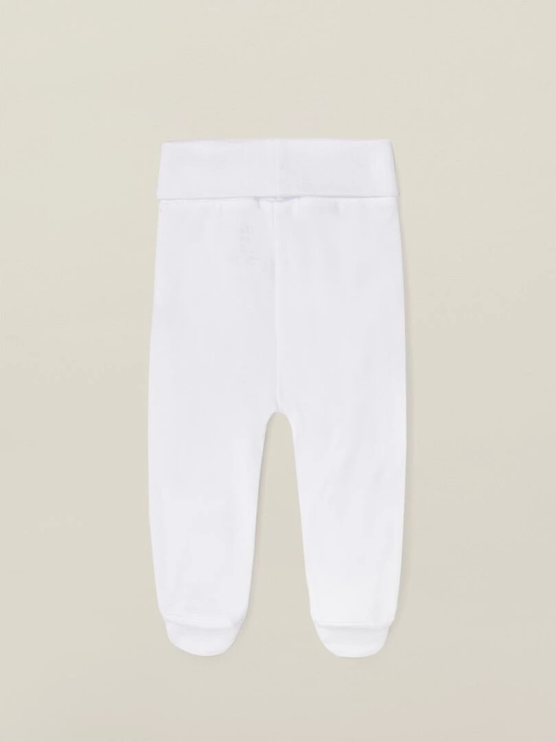 Lot de 4 Pantalons à Pieds Bébé 'Extra Comfy' ESSENTIALS LINE Blanc