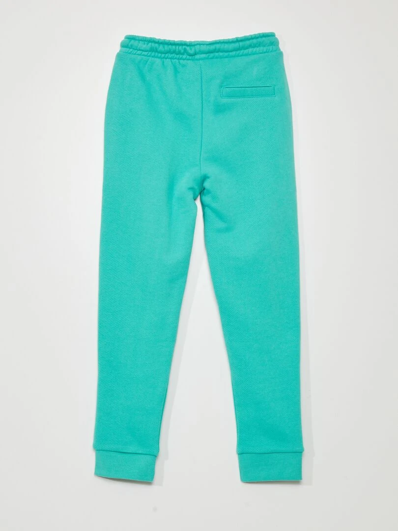 Pantalon jogging en french terry avec coutures Vert