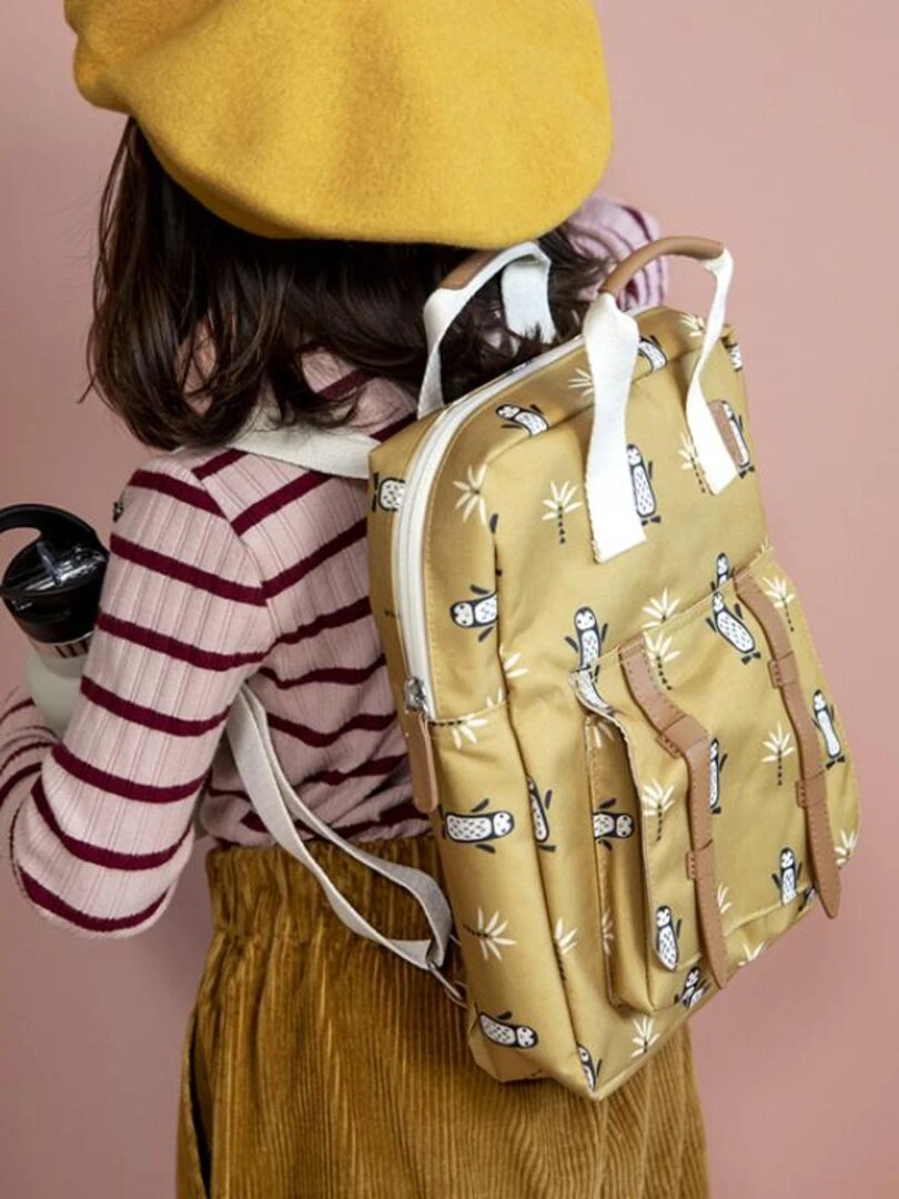 Sac à dos bébé Pingouin Jaune