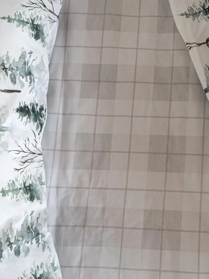 Drap housse Mystical winter "Happyfriday" Blanc