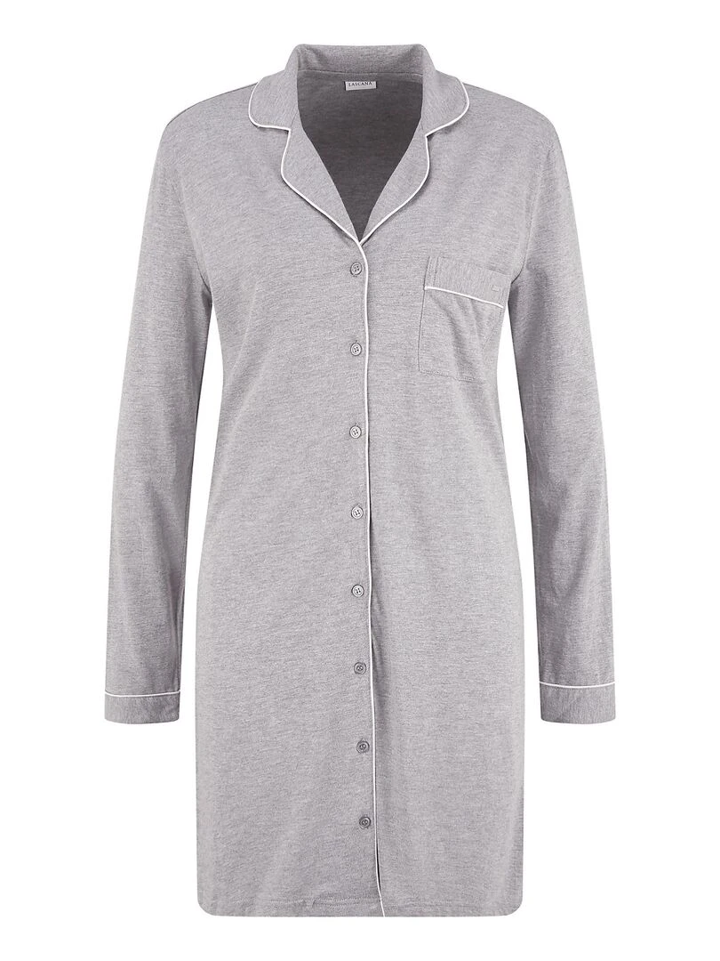 Chemise de nuit manches longues Classic   Gris