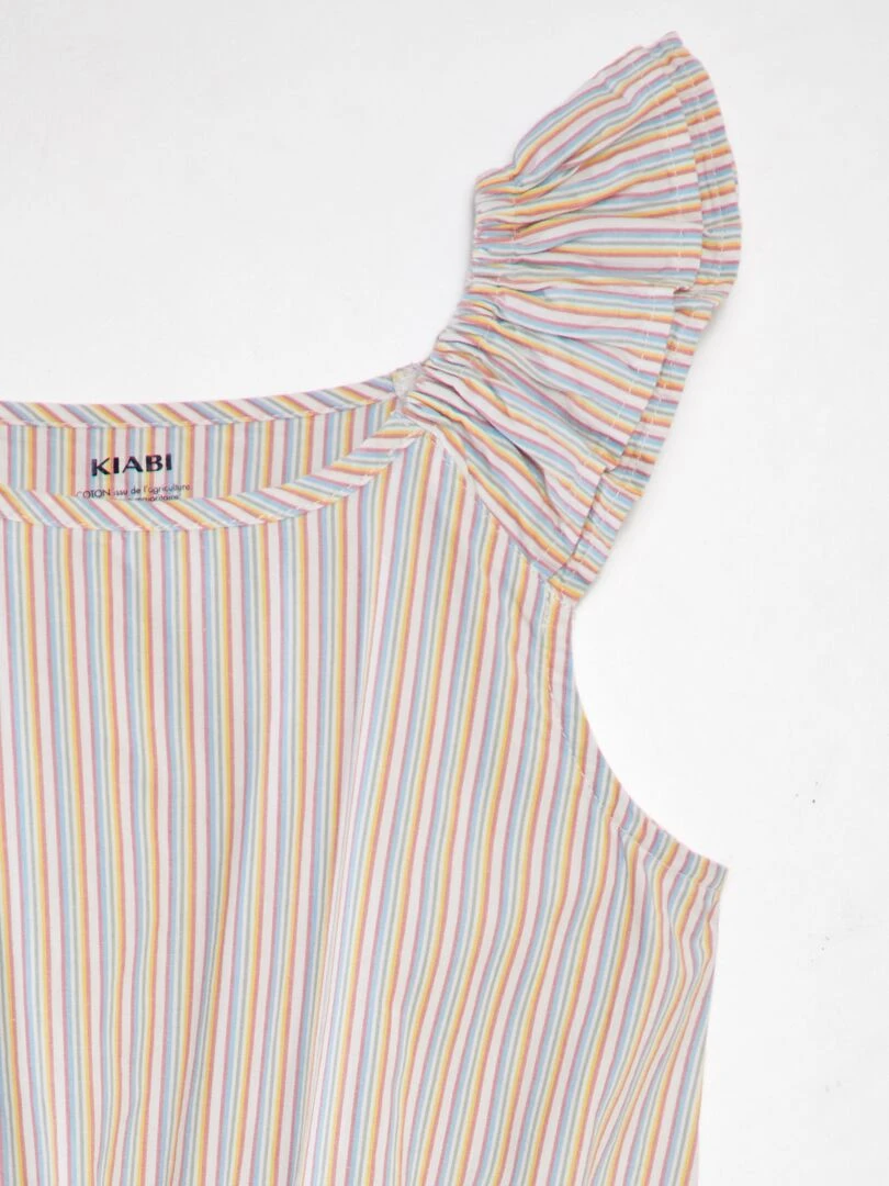 Robe légère évasée Multicolore