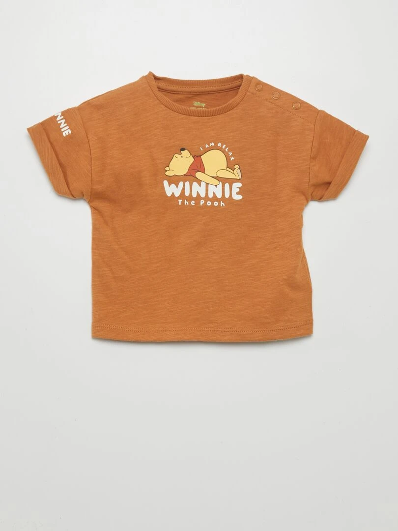 Ensemble salopette + t shirt 'Disney'   2 pièces   Marron