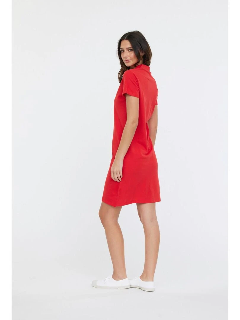 Lee Cooper   Robe manches courtes coton regular LOLI MC   Rouge