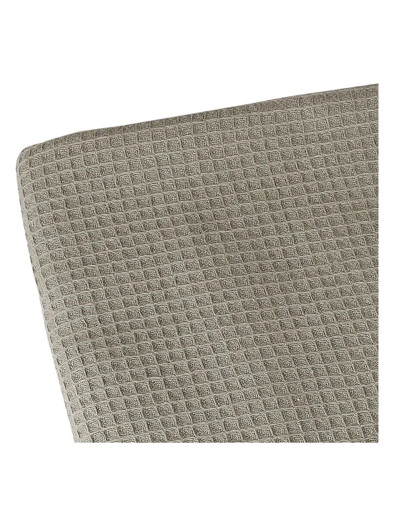 Plaid en nid d'abeille Gris foncé