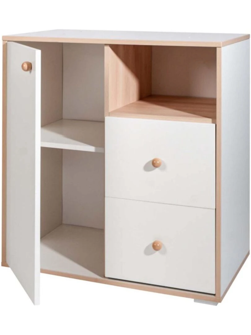 Commode Nixa AKITEN RETAIL Blanc Marron