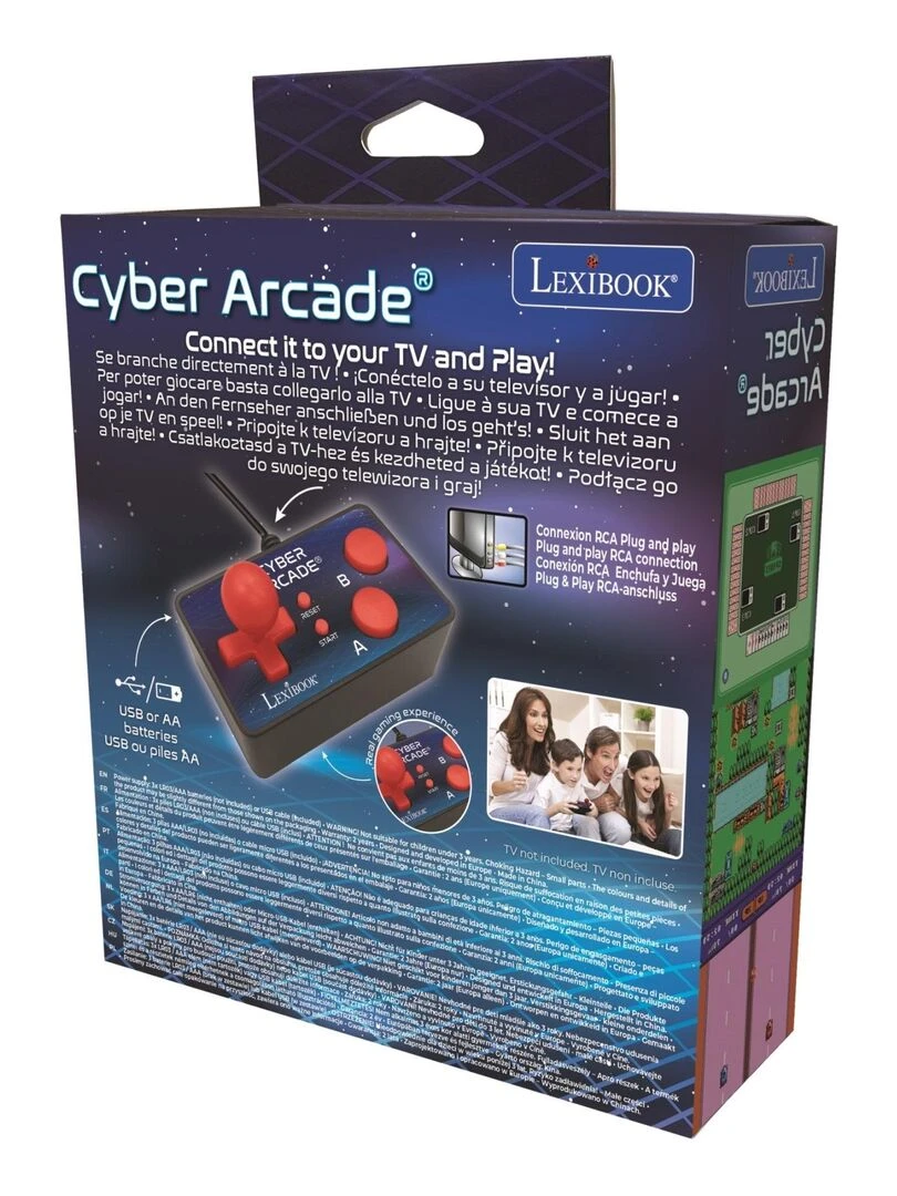 Console Tv Cyber Arcade® Plug N' Play   200 Jeux   N/A